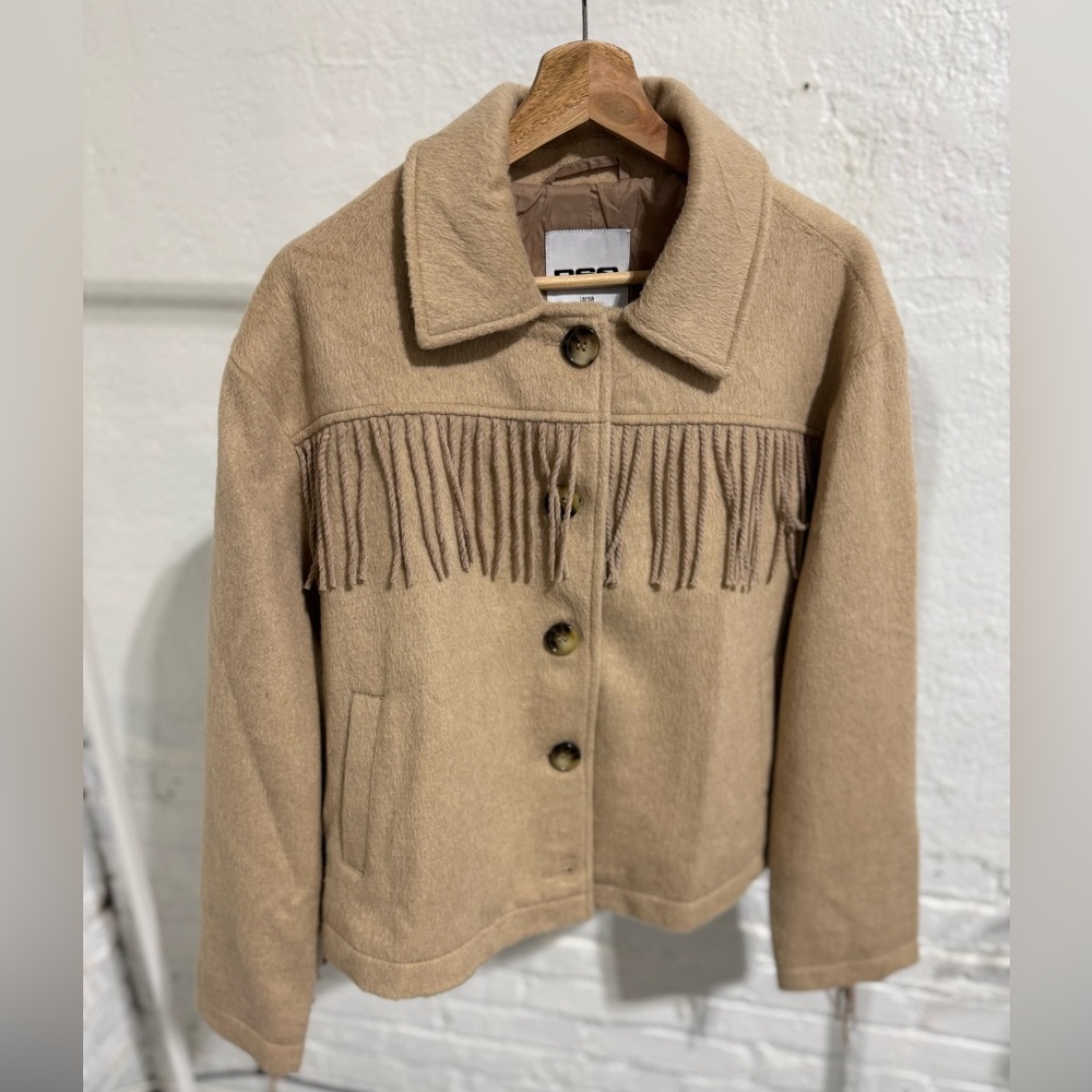 Tilly's Tan Fringe Jacket